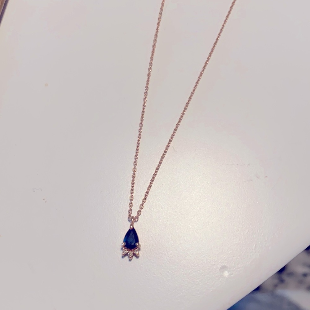 Vasa Tiara Teardrop Sapphire necklace